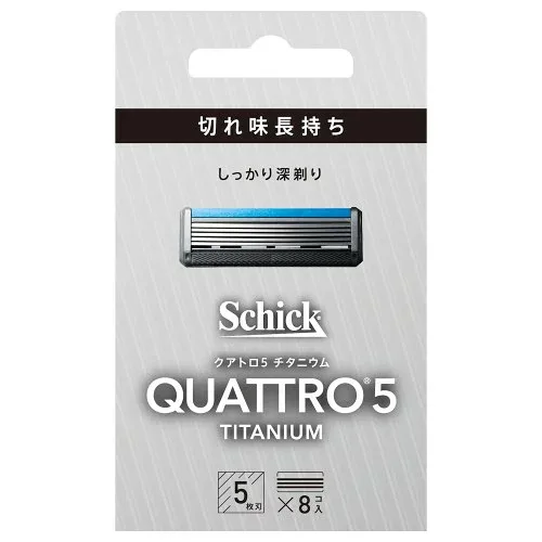 Schick(シック・ジャパン) 390878 クアトロ5チタニウム替刃 8コ入