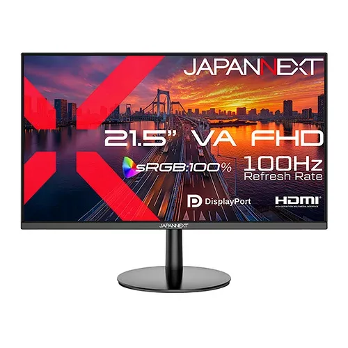 【長期保証付】ジャパンネクスト(JAPANNEXT) JN-V215DF3 21.5型 VAパネル FHD解像度(1920x1080)デスクワークモニター ディスプレイ