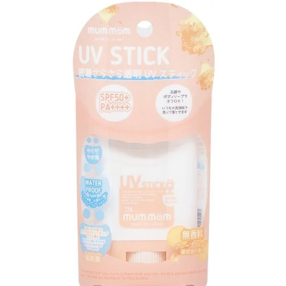 即納【送料無料】mummom(マムマム) UVスティック SPF50+・PA++++ 日焼け止め UVケア 日焼け止め対策