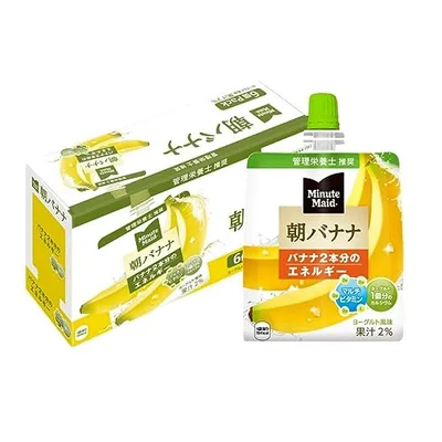 コカ・コーラ ミニッツメイド 朝バナナ ゼリー 180mlパウチ×6個 送料無料