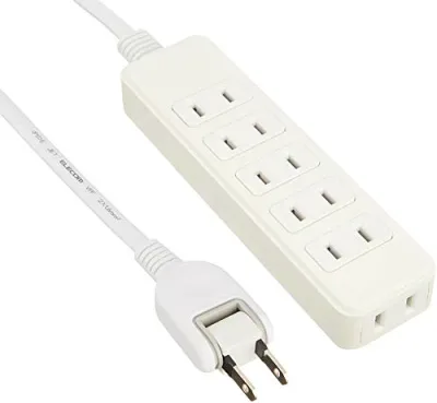 エレコム 電源タップ 配線しやすい180°スイングプラグ 6個口 3m ホワイト T-S02-2630WH 送料無料
