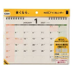 【3980円以上送料無料】C264NOLTYカレンダー卓上方眼B5/