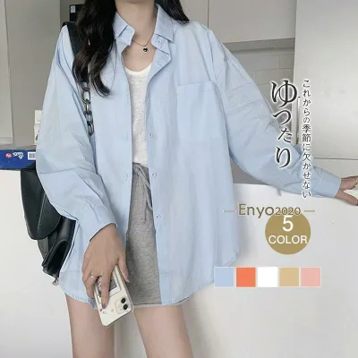シャツ ブラウス レディース 無地 ファッション カラー 長袖 薄手 カジュアル トップス 春 夏 秋 コーデ きれいめ かわいい