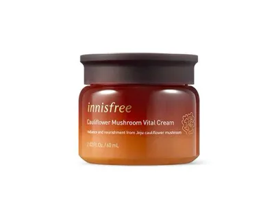【INNISFREE】【送料無料】イニスフリー ハナビラタケ バイタル クリーム Cauliflower Mushroom Vital cream 60ml 肌栄養 美肌 韓国コスメ 正規品 プチプラ つや肌