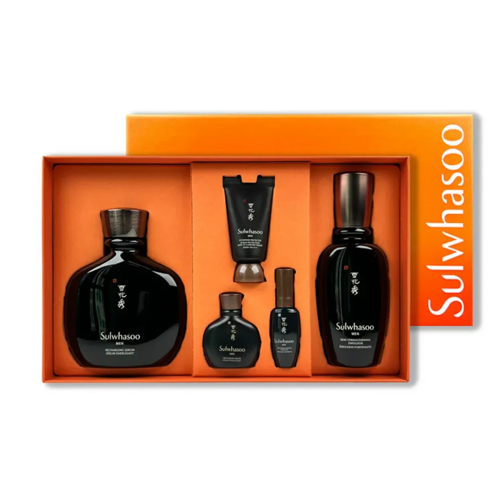 【SULWHASOO】【送料無料】雪花秀 ソルファス ボンユン 基礎 2種 セット(エッセンス140ml+乳液90ml+ギフト)フォーメン 美肌 韓国コスメ 正規品 プチプラ つや肌 ギフトセット お得セット