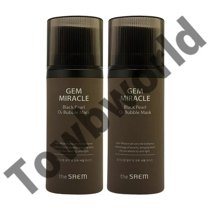 【The Saem】【送料無料】ジェムミラクルブラックパールO2バブルマスク105g*2個