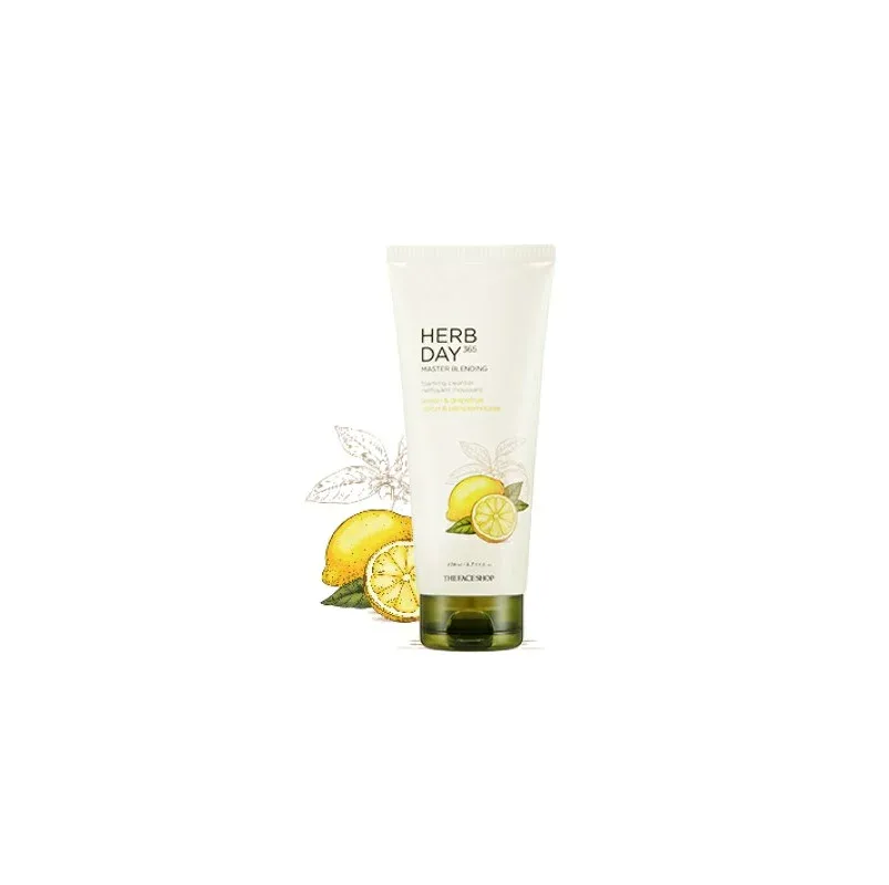 【THEFACESHOP】【送料無料】ハーブデー365マスターブレンドフェイシャルクレンジングフォームレモン&グレープフルーツ170ml