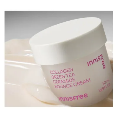 【INNISFREE】【送料無料】コラーゲン グリーンティー セラミド 弾力バリア クリーム 50mL