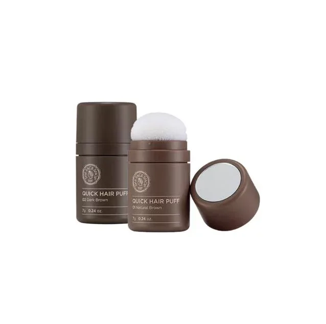【THEFACESHOP】【送料無料】クイックヘアパフ 1号 ナチュラルブラウン 7g