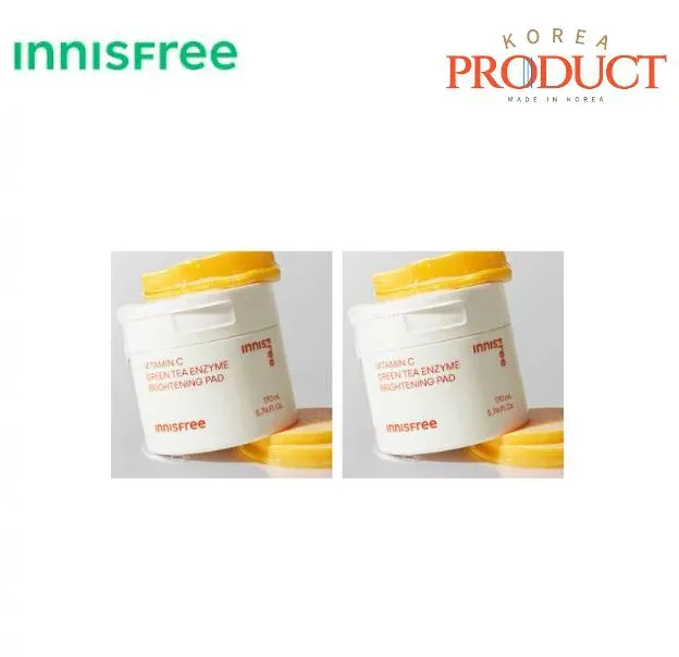 【innisfree】【送料無料】ビタC グリーンティー エンザイム くすみトーニングパッド 60枚/170ml *2