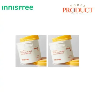 【innisfree】【送料無料】ビタC グリーンティー エンザイム くすみトーニングパッド 60枚/170ml *2
