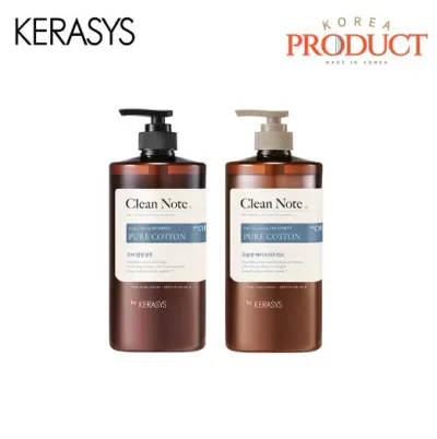 【KERASYS】【送料無料】 クリーンノート シャンプー ピュアコットン 1000ml + トリートメント1000ml
