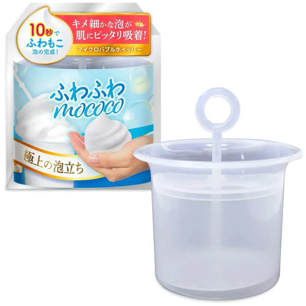 洗顔泡立て器 【美容のプロ監修】(握りやすく泡立てやすい独自設計) マイクロバブルフォーマー 泡立て器 洗顔用 固形石鹸 洗顔料 CREATOM