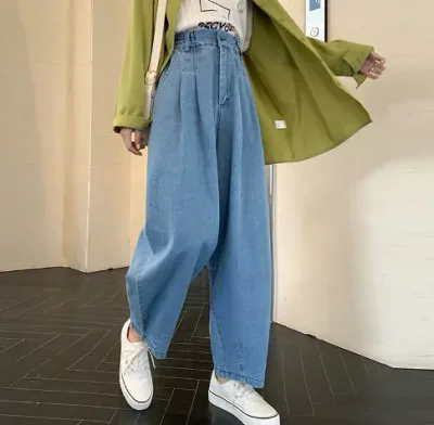 デニム バルーンパンツ サルエルパンツ 春夏 レディース ワイドパンツ ジーパン デニムパンツ ゆったり 薄手 カジュアル ウエス