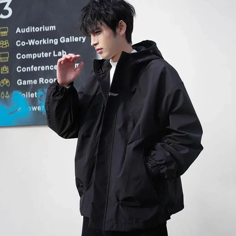 【新品発売期間最大12%割引】春秋冬 大人 男性用 オシャレ モテ 秋冬 紳士服 アウトドア ファッション 服 シンプル 韓国 春夏 かっこいい ワークジャケット ジャケット スリープ アメカジ メンズ ルーフ フード 防風 メンズ