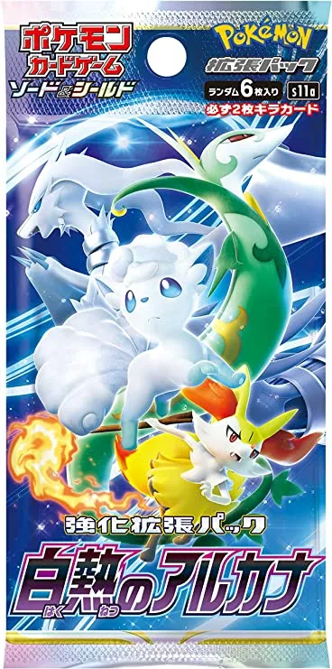 5 แพ็คชุดใหม่การ์ดเกมโปเกมอนที่ยังไม่ได้เปิด Sword & Shield Enhancement Expansion Pack Incandescent Arcana Pokemon Card 1 แพ็คจำหน่ายแยกต่างหาก