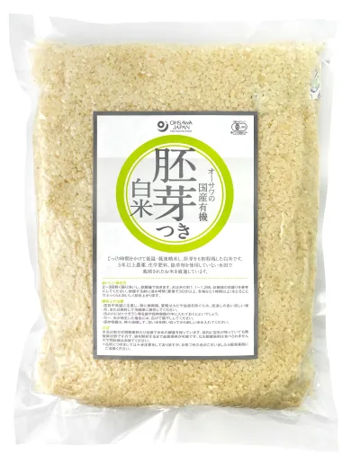 オーサワの国産有機胚芽つき白米 2kg