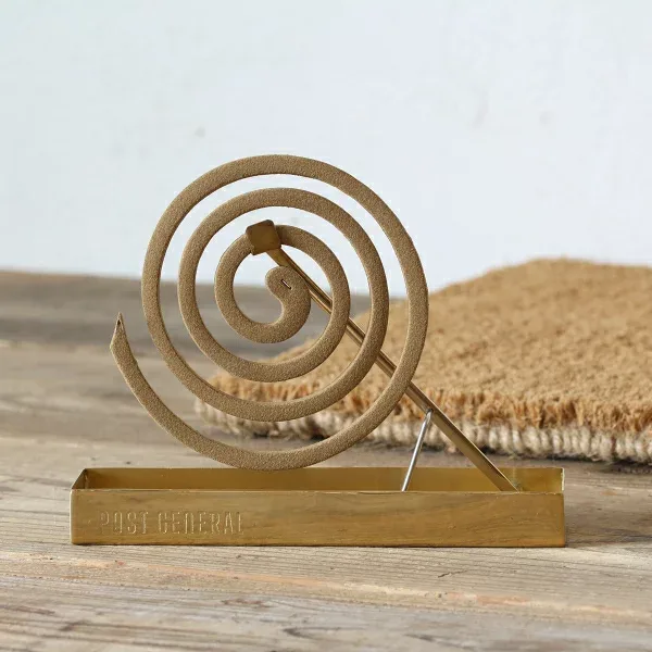 Mosquito Coil Holder Mosquito Coil Holder Mosquito Repellent Outdoor Camping Stylish Brass Gold
