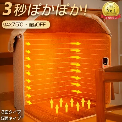 【楽天1位&メディア掲載】パネルヒーター 足元 遠赤外線 足元ヒーター オフィス デスクヒーター 自動OFF ヒーター 足元 あったかグッズ 足元暖房 フットヒーター 冷え対策 電気ヒーター 省エネ 安全 PSE認証 5面 3面タイプ