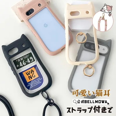 【18日限定10%OFF】猫耳ケース Google Pixel 10a 10 Google pixel 9a ケース 猫耳 Google pixel 9 ケース ねこみみ google Pixel 8a ケース ショルダー google pixel7a Googlepixel 9Pro 10pro ケース ピクセル クリア リング付き ネコミミ かわいい 韓国