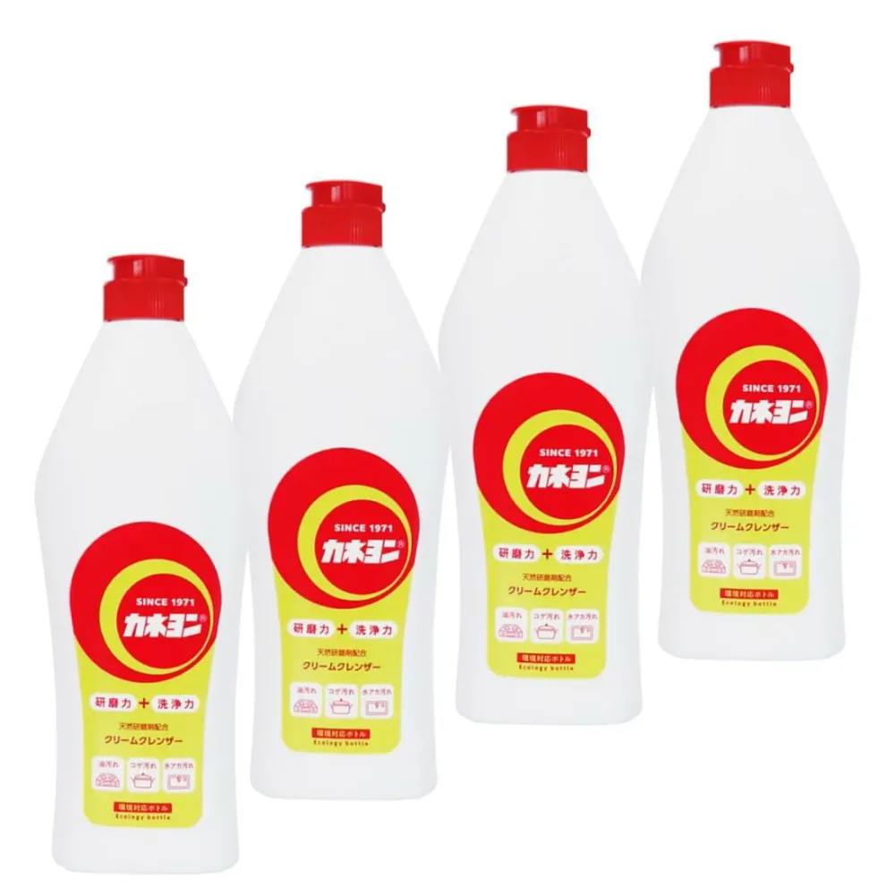 カネヨ石鹸 【まとめ買い】カネヨンS 400g×4個 液体クリームクレンザー ミントの香り 日本製 環境対応ボトル