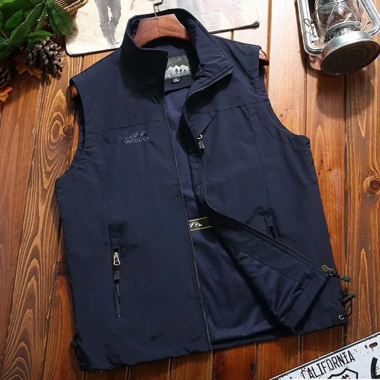 アウトドアベスト メンズ 多機能ベスト 作業服 お釣り 撮影 登山旅行 登山 大人気 春 夏 カジュアル カメラマン マウンテンベスト