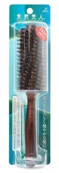 アヌシ 髪艶美人 獣毛+ナイロン毛 ロールブラシ TK-1300 (1本) ヘアブラシ