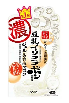ノエビア サナ なめらか本舗 ジェル美容液マスク (5枚) 豆乳イソフラボン含有 シートマスク