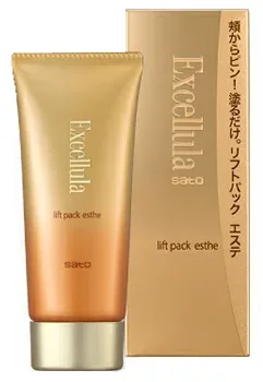 佐藤製薬 エクセルーラ リフトパック エステ (60g) クリームパック 乾燥 保湿 高保湿 ハリ 弾力 敏感肌 低刺激 製薬会社 しっとり エイジング 和漢植物 高浸透 大人肌 塗るパック 洗い流さない 小じわ スペシャルケア 時短ケア
