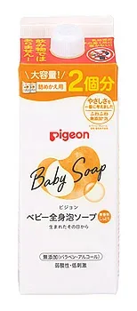 ピジョン 全身泡ソープ しっとり つめかえ用 (800mL) 詰め替え用 ベビー用ボディソープ ベビーソープ