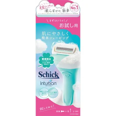 シック イントゥイション ホルダー 敏感肌用 お試し用 (1セット) 女性用カミソリ Schick