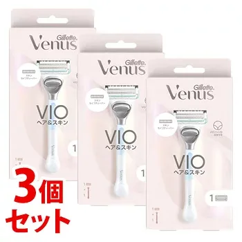 《セット販売》 P&G ジレット ヴィーナス VIO カミソリホルダー (本体+替刃1個付)×3個セット カミソリ 女性用シェービング 【P&G】
