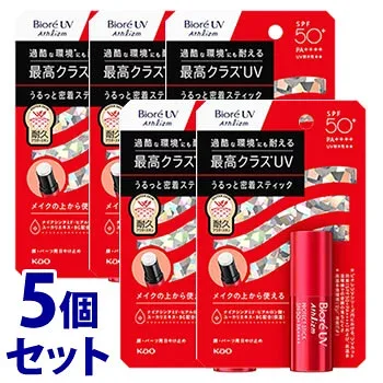 《セット販売》 花王 ビオレUV アスリズム プロテクトスティック (10g)×5個セット SPF50+ PA++++ 日やけ止めスティック 顏・パーツ用 日焼け止め 【送料無料】 【smtb-s】