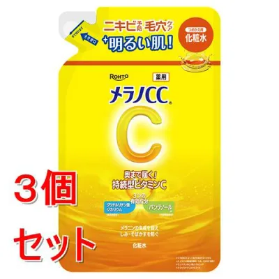 《セット販売》 ロート製薬 メラノCC 薬用しみ対策美白化粧水 詰め替え(170mL)×3個セット 美白 しみ そばかす【医薬部外品】