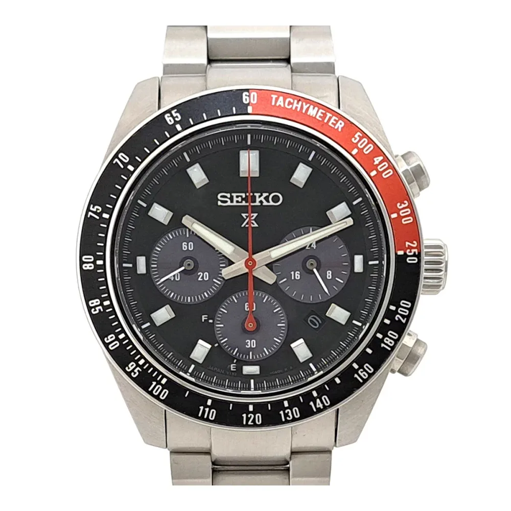セイコー プロスペックス スピードタイマー SBDL099 ソーラー ステンレススティール メンズ SEIKO 【中古】 【時計】