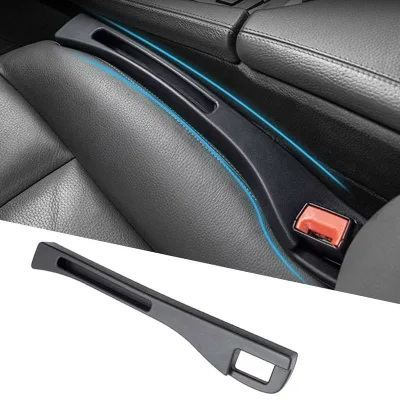 隙間収納ボックス 2in1車用隙間クッション センターコンソール隙間埋め シートパッド シートサイドクッション 幅広い互換性の車用シート隙間埋めクッション