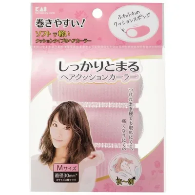貝印 ヘアクッションカーラーM3P KQ3116 3個