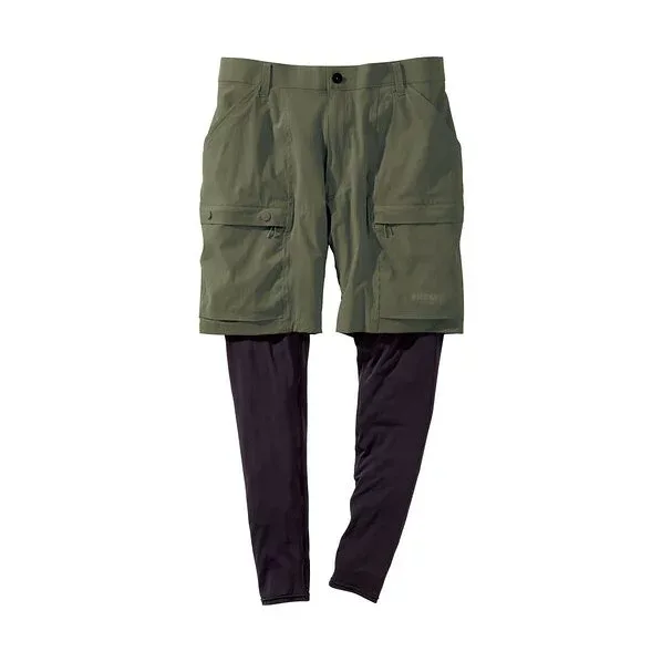 フェイクレイヤードハーフパンツ LL(90) カーキ LL(90) カーキ 6184-LL(90)-38