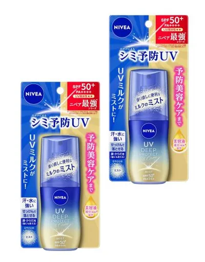 【2個】花王 ニベアUV ディープ プロテクト&ケア ミルクミスト 60ml 日焼け止め UVケア