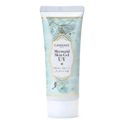 キャンメイク マーメイドスキンジェルUV C01 CICAミント 日焼け止めジェル SPF50+ PA++++ 洗顔料でオフ 全身用日焼け止め 1個 (x 1)