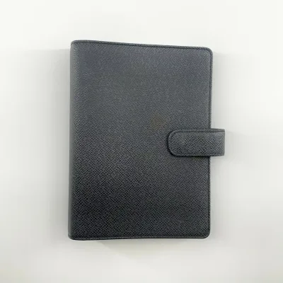 【中古】 LOUIS VUITTON(ルイ・ヴィトン) アジェンダMM タイガ レザー 手帳 R20222 小物 ブラック