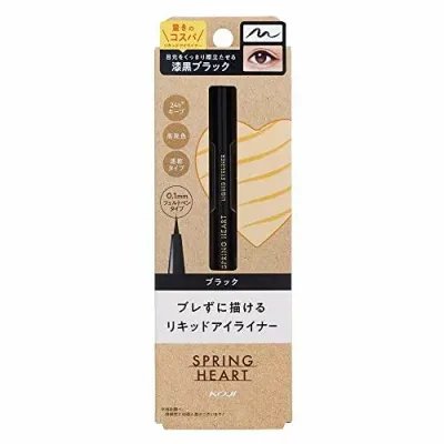 スプリングハート リキッド アイライナー ブラック フェルトペン ウォータープルーフ