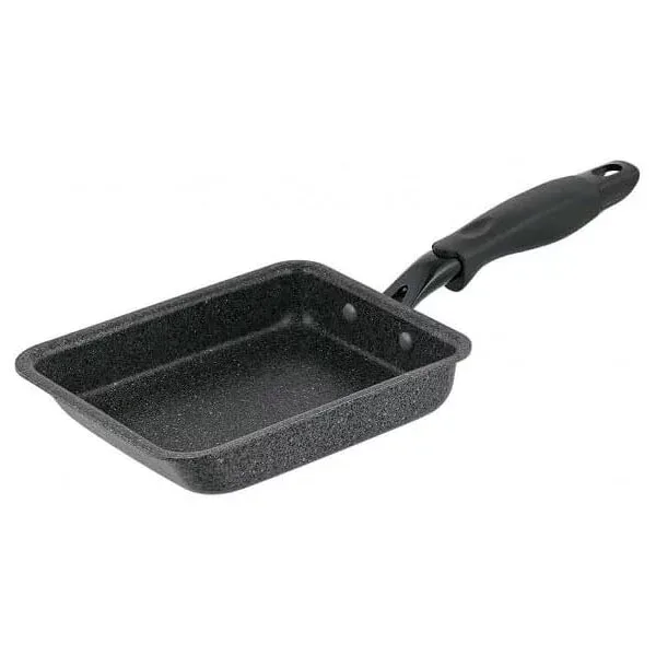 【5個セット】 Bestco 卵焼きフライパン ND-1724 グレー ストーン調 PFOA不使用 IH対応 エッグパン フライパン 玉子焼き器 調理器具 キッチン用品 IH ガス火 両対応