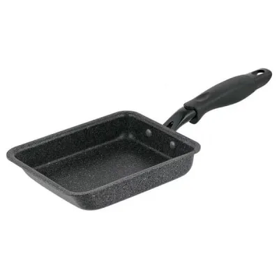 【5個セット】 Bestco 卵焼きフライパン ND-1724 グレー ストーン調 PFOA不使用 IH対応 エッグパン フライパン 玉子焼き器 調理器具 キッチン用品 IH ガス火 両対応