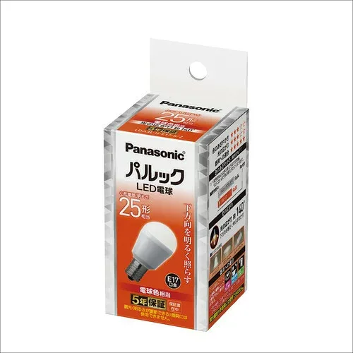 【3個セット】 パナソニック LED電球 LDA3LHE17S2 小形 E17口金 電球色 クリプトン電球相当 Panasonic LDA3L-H 320lm 廊下 階段 トイレ照明 断熱施工対応 密閉器具対応