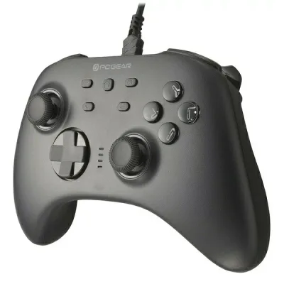 【2個セット】 オーム PC ゲームパッド PC-GPREX101-K USB有線 マクロ機能搭載 ブラック OHM PCGEAR GPREX101 REX101 ゲーミング コントローラー RGBバックライト トリガー搭載 ゲーム用