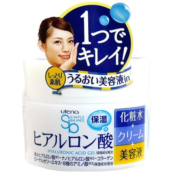 【3個セット】 ウテナ シンプルバランス うるおいジェル 100g ヒアルロン酸 潤い 配合 バランス ジェル クリーム 保湿ジェル スキンケア 保湿 ウォーター モイストジェル フェイスケア プチプラ 化粧水 ローヤルゼリー シンプル 基礎化粧品