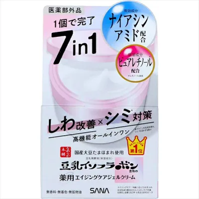 【6個セット】 SANA 常盤薬品 豆乳イソフラボン薬用リンクルクリーム 本体 100g エイジング対策 しわ改善 ホワイトニング