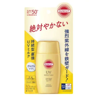 コーセーコスメポート サンカットR パーフェクトUV ミルク 日焼け止め ウォータープルーフ 紫外線 コスメポート 日焼け パーフェクト スキンケア 日やけ止め サンケア 海水浴 耐久性 プール アウトドア サンカット コーセー レジャー シミ予防 ガード