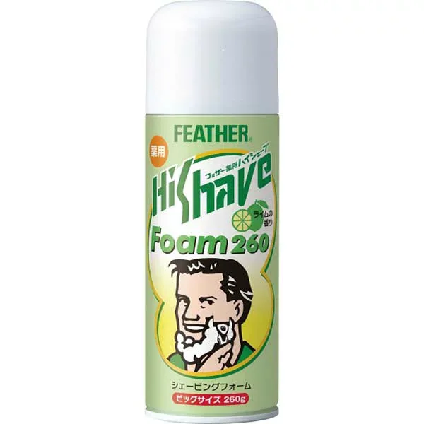 【2個セット】 フェザー 薬用シェービングフォーム 260ml 医薬部外品 剃刀 髭剃り シェーブ アフターケア スキンケア